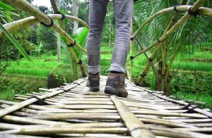 feet, walk, bamboo, walking, foot, shoe, outdoor, path, adventure, nature, trekking, green walking, green shoes, green path