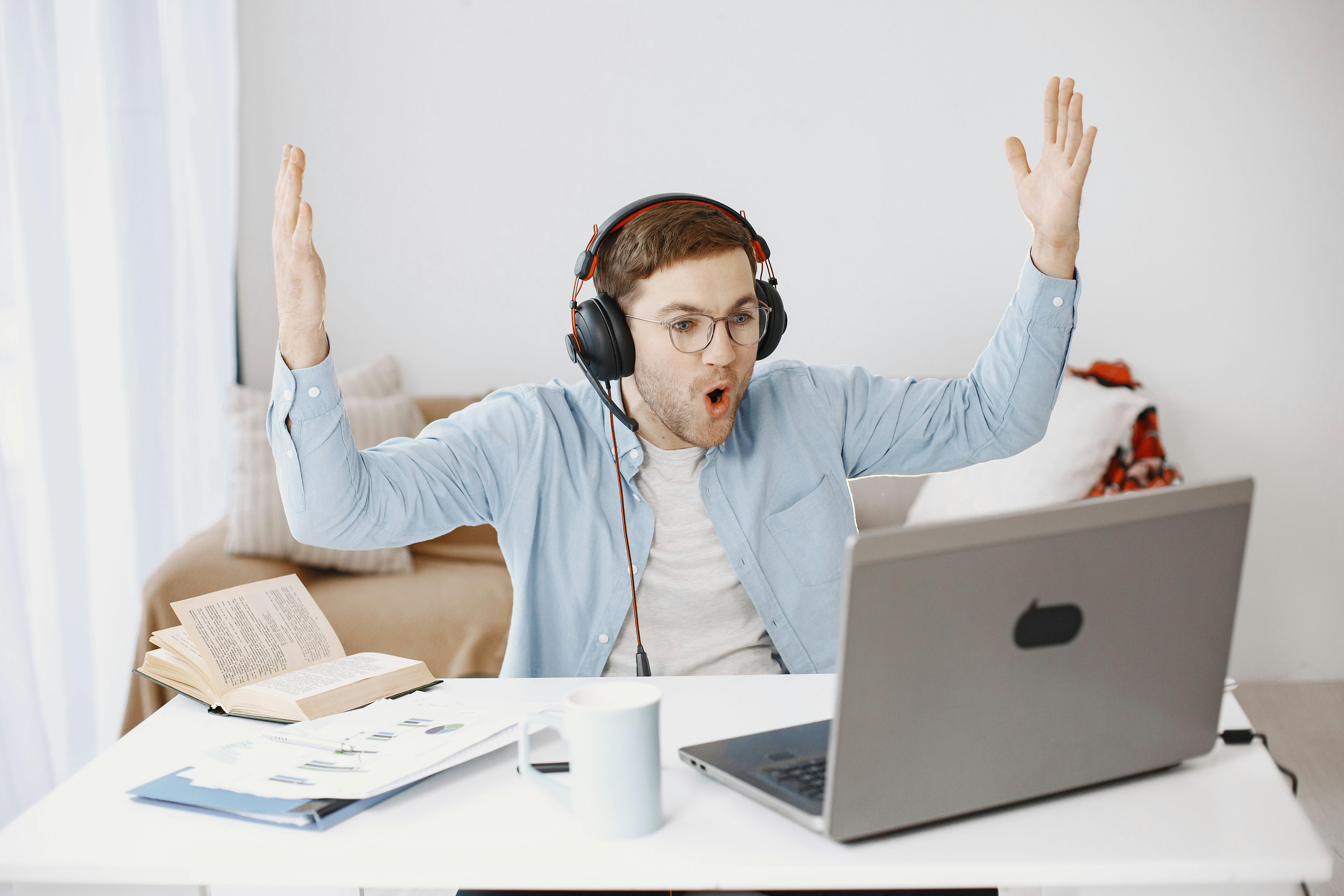 excited freelancer